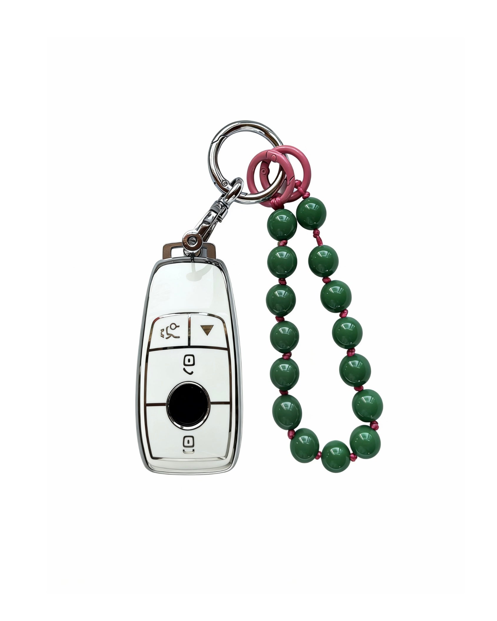 Jade Bead Mercedes Benz Key Fob Case