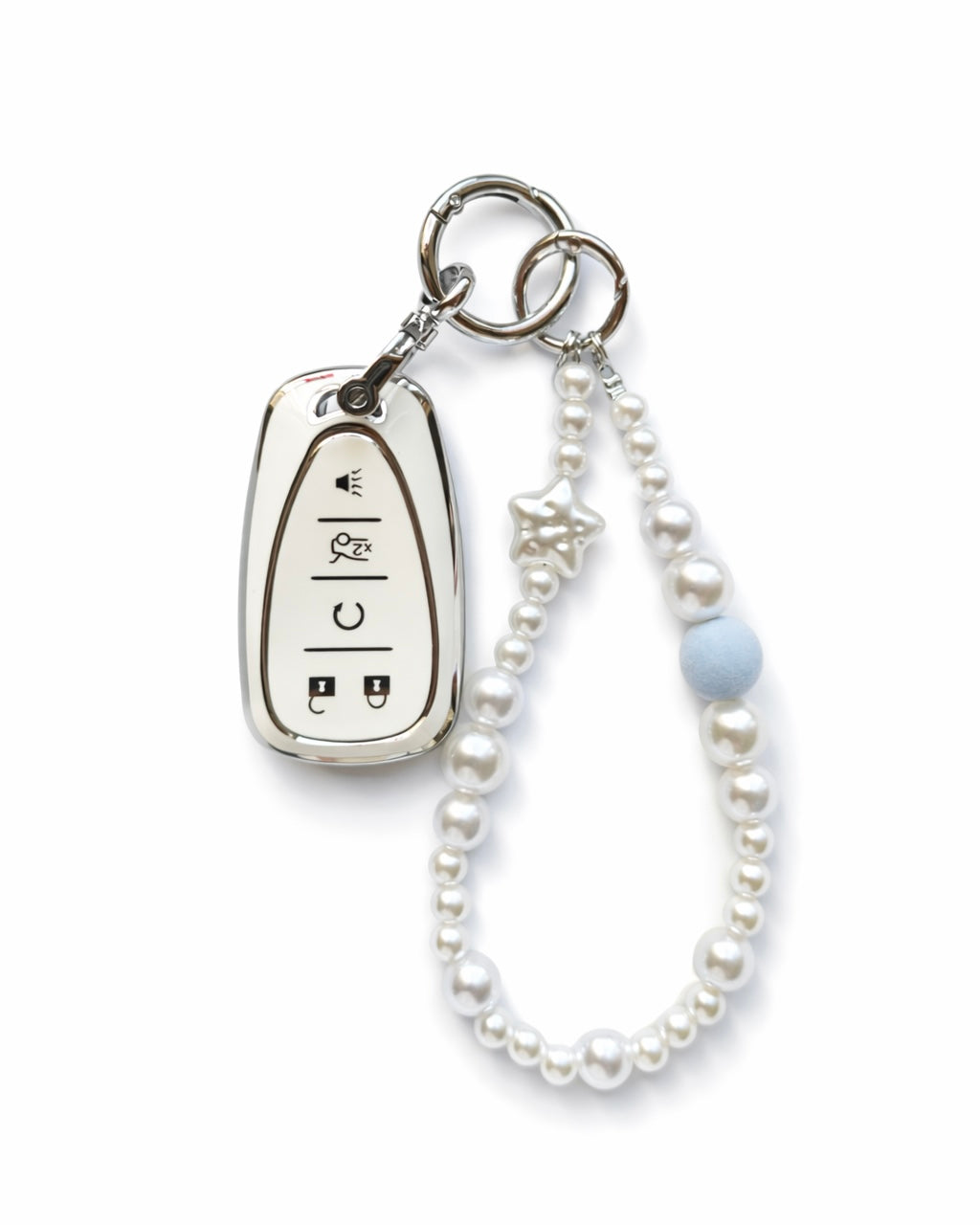 Sky Pearl Chevrolet Key Fob Case