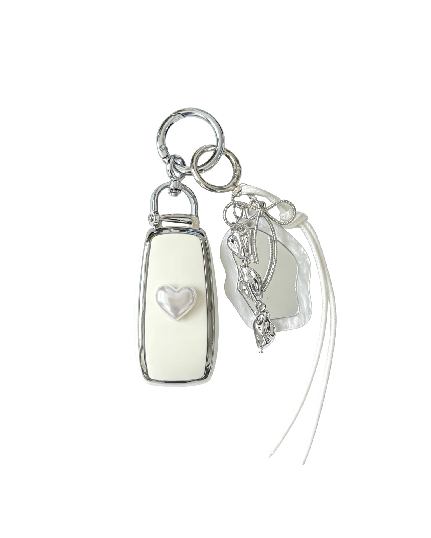 White Mirror Benz Key Fob Case
