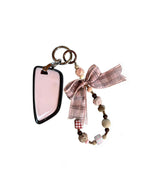 Wooden Pink BMW Car Key Fob Case