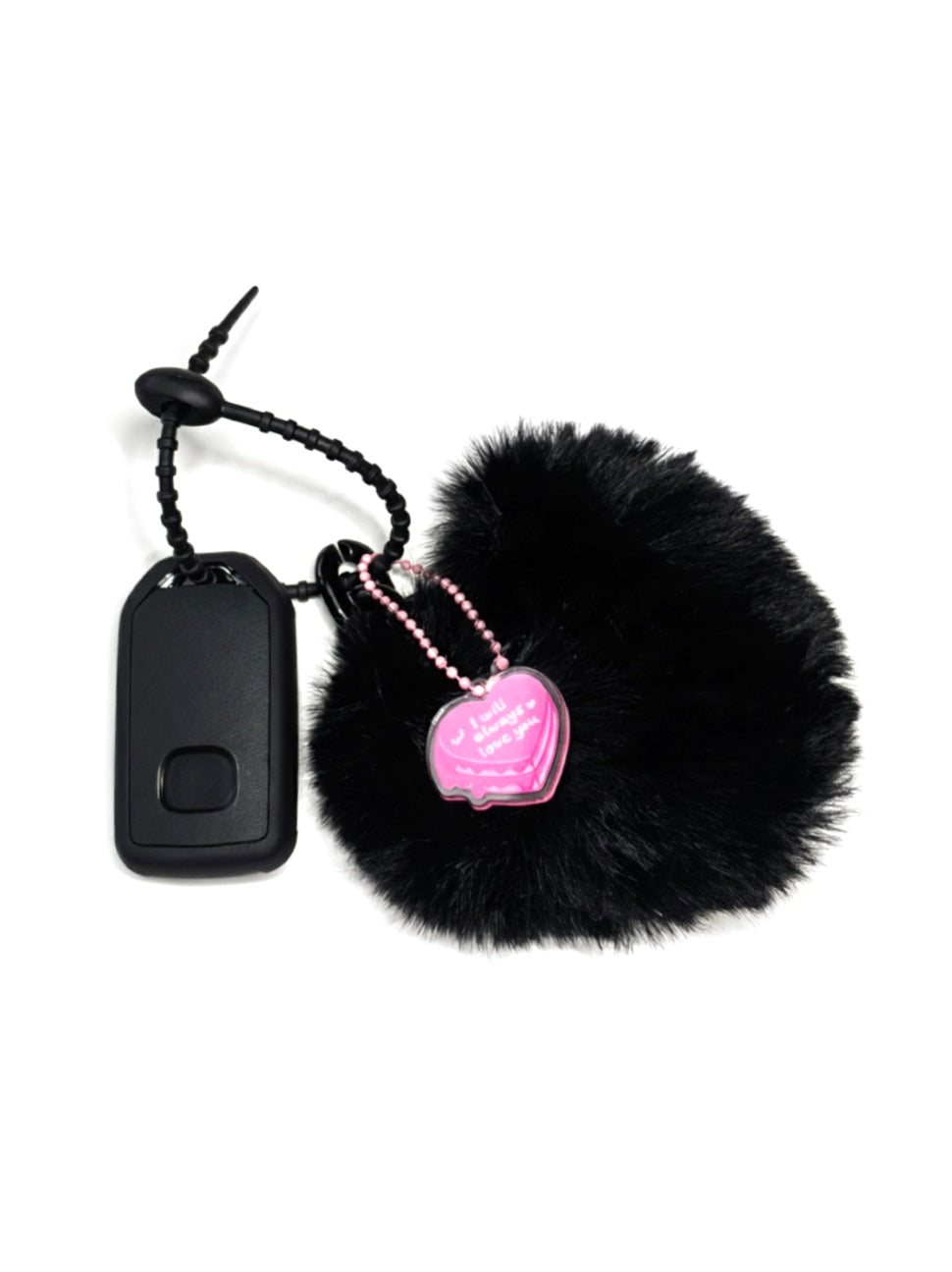Fluffy Black Honda Key Fob Case