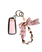 Wooden Pink Audi Car Key Fob Case