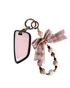 Wooden Pink BMW Car Key Fob Case