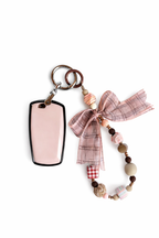 Wooden Pink BMW Car Key Fob Case