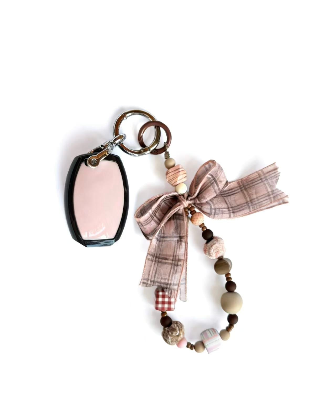 Wooden Pink Mercedes Benz Car Key Fob Case