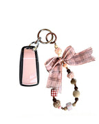 Wooden Pink Audi Car Key Fob Case