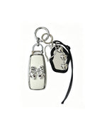Mercedes Benz car key fob case with black mirror and bow key chain